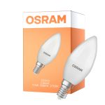 Osram Classic LED E14 Mignon Matt 7.5W 806lm - 827 Ekstra Varm Hvit | Erstatter 60W