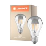Ledvance  Classic LED E27 Pære Filament Mirror 6.5W 650lm - 827 Ekstra Varm Hvit | Erstatter 50W