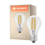 Ledvance Classic LED E27 Pære filament klar 4.2W 470lm - 927 ekstra varm hvit | beste fargegjengivelse - dimbar - erstatter 40W