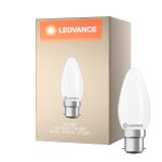 Ledvance Classic LED B22 Mignon Matt 3.4W 470lm - 827 Ekstra Varm Hvit | Erstatter 40W