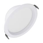 Ledvance LED Downlight Comfort Opal Aluminium Hvit 18W 2160lm 180D - 930-940 CCT | 160mm - Utskjæring 150mm - IP44 - Beste Fargegjengivelse - Zigbee Dimbar 