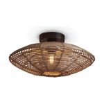 Good&Mojo Taklampe Tanami Rattan Brun | Egnet for 1x E27 