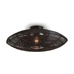 Good&Mojo Taklampe Tanami Rattan Svart | Egnet for 1x E27 