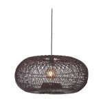 Good&Mojo Pendel Lampe Arizona Rattan Burgundy L | Egnet for 1x E27 
