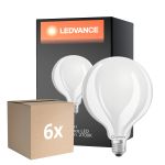 Fordelspakning 6x Ledvance LED Classic E27 Globe matt 11W 1521lm - 827 ekstra varm hvit | dimbar - erstatter 100W