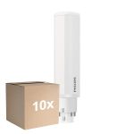 Fordelspakning 10x Philips CorePro PL-C LED 5.5W 600lm - 830 Varm Hvit | 4-Stift - Erstatter 13W