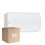 Fordelspakning 5x Philips LED Sikkerhet Ledinaire WL055V Hvit 6W 600lm - 830 Varm Hvit | 374x150mm - IP65