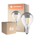 Fordelspakning 6x Osram Classic LED E14 Ball Filament Klar 4W 350lm - 827 Ekstra Varm Hvit | Erstatter 31W