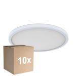 Fordelspakning 10x D'Lite Taklampe Luma Hvit 18W 1700lm - 827 Ekstra Varm Hvit | IP44 - 29cm