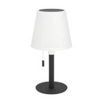 Eglo Bordlampe Montapalma Solar Stål Svart 2W 190lm - 830 Varm Hvit | IP54 - Dimbar - USB-C