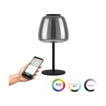 Eglo Bordlampe Alfero-Z Stål Svart 7.7W 1000lm - 827-865 Innstillbar Hvit + RGB | IP20 - Zigbee Dimbar