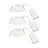 Fordelspakning 3x Nordlux Downlight Monolo Hvit 4.8W 450lm 36D - 830 Varm Hvit | 82mm - IP20 - 3-Trinn Dimbar