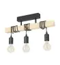 Eglo Taklampe Townshend Stål Tre Svart Brun | IP20 - Egnet for 3x E27 