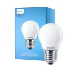 Philips Corepro LED Lustre E27 Ball matt 2.2W 250lm - 827 ekstra varm hvit | erstatter 25W